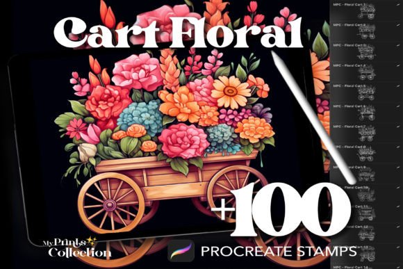 100 Procreate Cart Floral Stamps: A Guide to Elevating Your Digital Garden