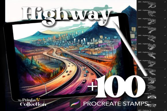 100 Procreate Highway Stamps: Elevate Your Visual Design