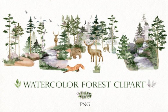 Embracing Nature’s Elegance: A Comprehensive Guide to Watercolor Forest Clipart