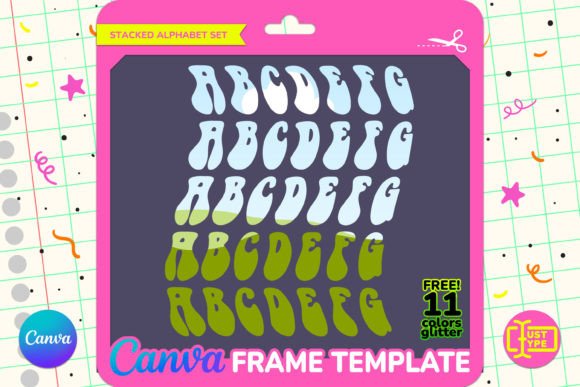 Hippie Stacked Alphabet Canva Frame: A Comprehensive Review