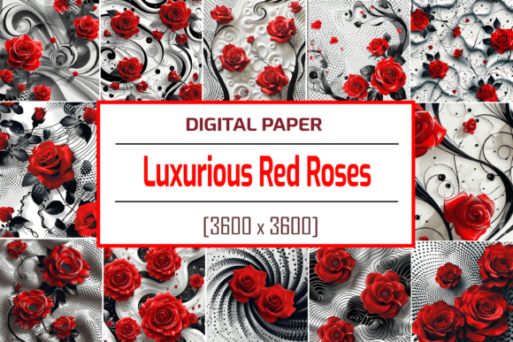 Luxurious Red Roses: A Professional Evaluation of the Digital Background Bundle