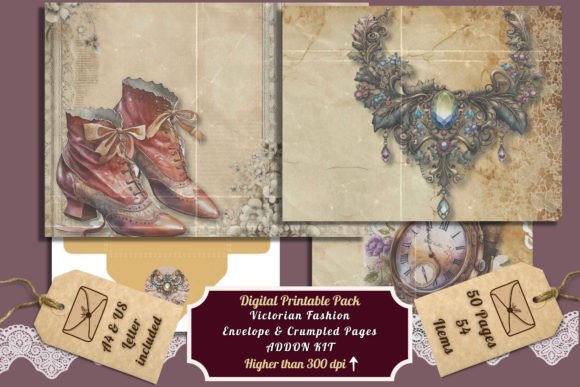 Reviving Victorian Elegance: The Ultimate Guide to Printable Envelope Crumpled Page Kits for Junk Journals