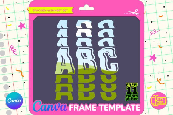 Shaky Stacked Alphabet Canva Frame: The Ultimate Tool for Dynamic Typography
